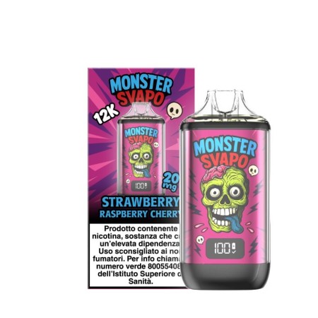 Kit Monster Svapo - Strawberry Raspberry Cherry